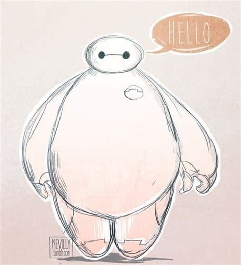 19 Pieces Of Fan Art That Prove Baymax Is Your New Fave Character Baymax Baymax Drawing
