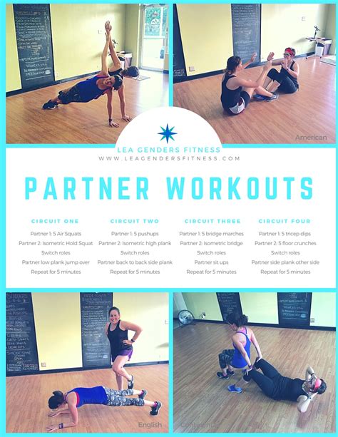 Workout Wednesday Awesome Partner Workouts — Lea Genders Fitness