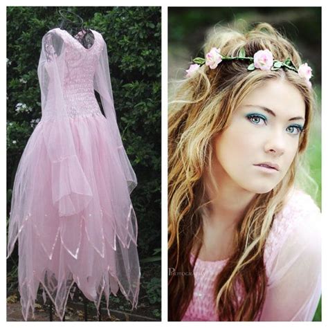 New Adult Pink Fairy Dress Costume Rose By