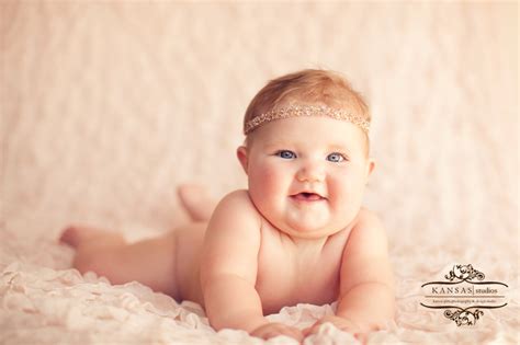 Baby Paisley 6 Months Old Kansas Studios Kansas Pitts Photography