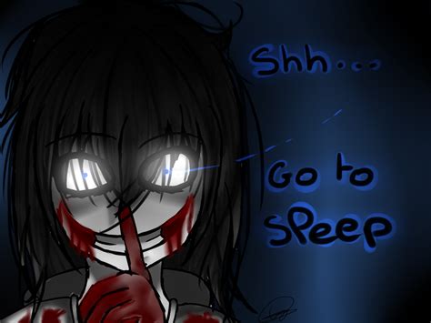 Jeff The Killer Shh Go To Sleep By Creepy Darkangel On Deviantart