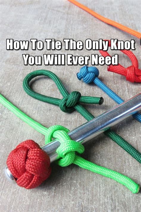 How To Tie The Ultimate All Purpose Knot Rope Knots Knots Survival