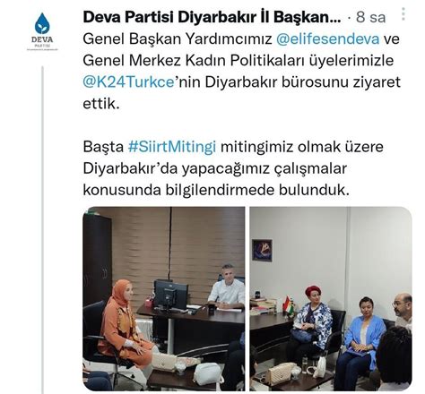 Muhbir on Twitter DEVA Partisi Diyarbakır İl Başkanlığının
