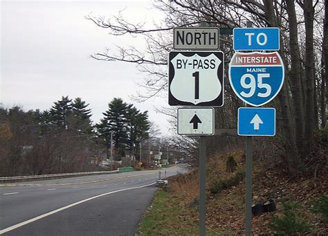Maine Interstate 95 And By Pass U S Highway 1 Aaroads Shield Gallery