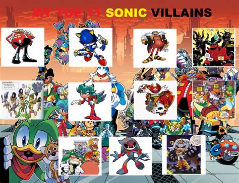 My Top 11 Sonic Villains By Superaustin15 On Deviantart