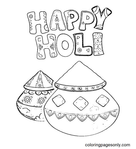 Holi Coloring Pages Printable For Free Download