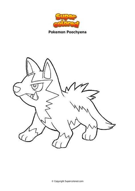 Dibujo Para Colorear Pokemon Poochyena
