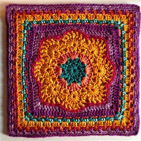 Ravelry: Spring Fling 12" Square pattern by April Moreland Crochet