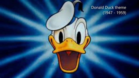 Donald Duck Opening Theme 1947 1959 Youtube