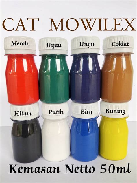 cat lukis mowilex kemasan 50ml | Lazada Indonesia