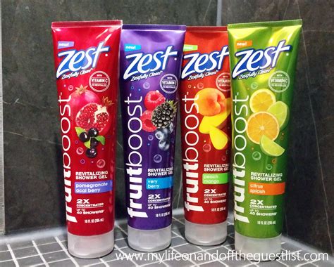 New Product Alert Zest Fruitboost Revitalizing Shower Gels
