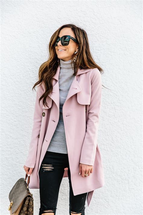 Https://techalive.net/outfit/pink Trench Coat Outfit