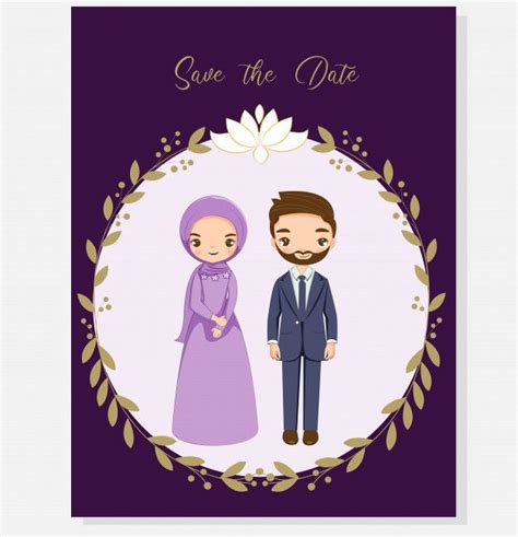 muslim wedding invitation save the date hijab jilbab gallery