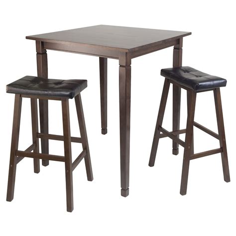 Winsome Kingsgate 3 Piece Counter Height Pub Table Set And Reviews Wayfair