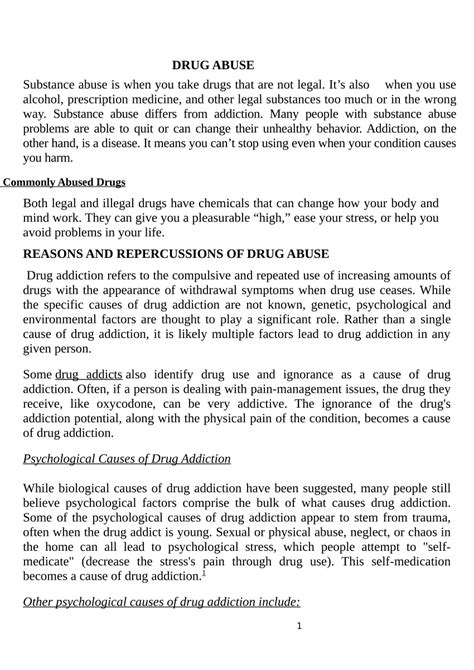 💄 Drug Abuse Speech Introduction Informative Speech On Drugs 2022 10 25