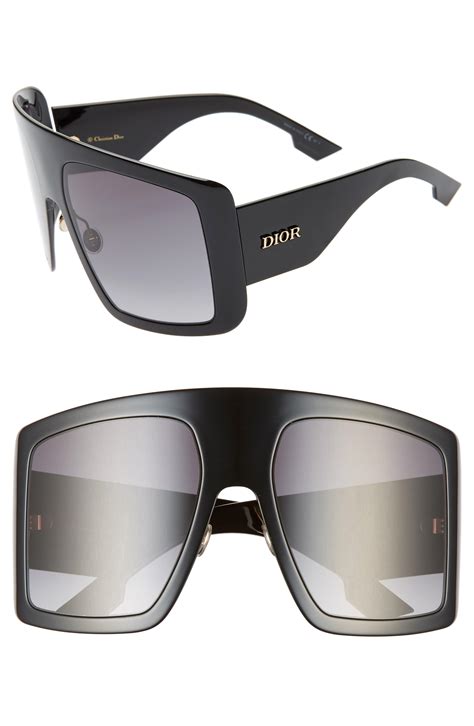Dior Solight1s 60mm Shield Sunglasses In Black Black Black Lyst