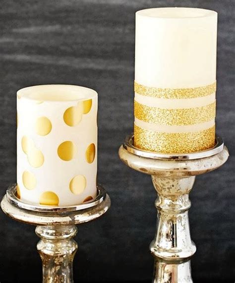 20 Glitter Tutorials U Create Glitter Candles Gold Glitter Candle