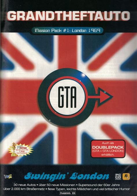 Grand Theft Auto Mission Pack 1 London 1969 Official Promotional
