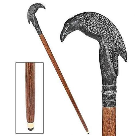 Design Toscano Tv62002 Edgar Allen Poe S Mystic Raven Gothic Walking Stick Swagger Cane 37 Inch