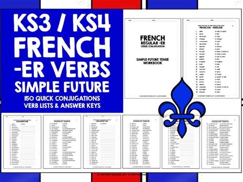 French Er Verbs Simple Future Tense Teaching Resources