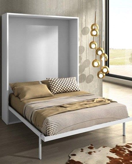 Le lit escamotable 140x200 convient pour les petites chambres, mais aussi quand on veut gagner de la place et avoir un espace toujours bien rangé. JOY-Armoire lit escamotable verticale 2 Places-140x200 - pieds à retournement automatique ...