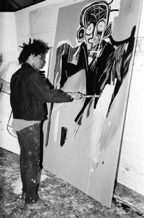 Jean Michel Basquiat In His Studio In The Basement Eclectic Vibes
