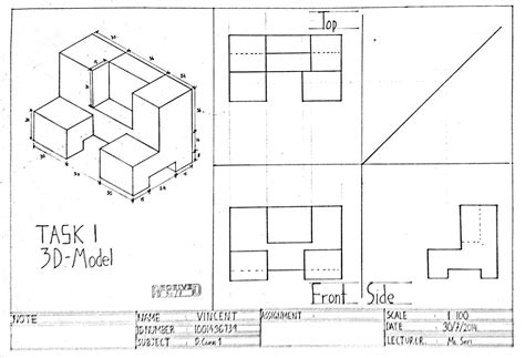 Orthographic Drawing Orthographic Projection Definition Images Gallery