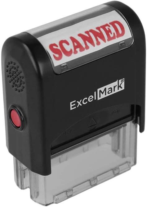 Excelmark Scanned Self Inking Rubber Stamp Red Ink 42a1539web R