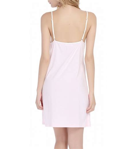 Women Sexy Cotton Sleepwear Lace Neck Chemise S 2xl Pink Cb12jhjiz3z