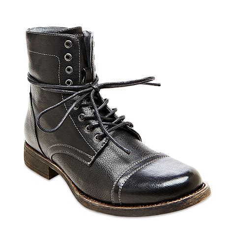 Steve Madden Troopah Lace Up Boot In Black For Men Lyst