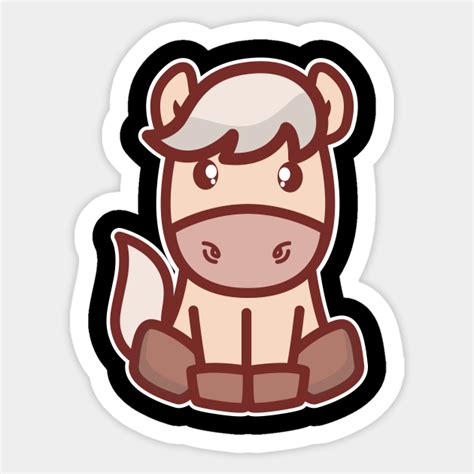 Kawaii Horse Kawaii Horse Sticker Teepublic