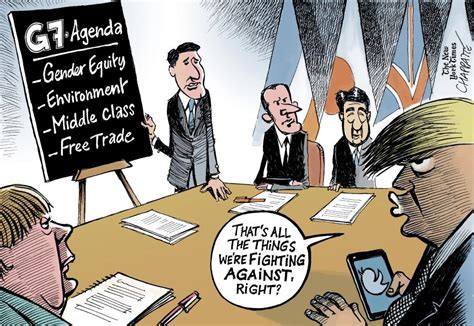 G 7 Summit In Canada Globecartoon Political Cartoons Patrick Chappatte