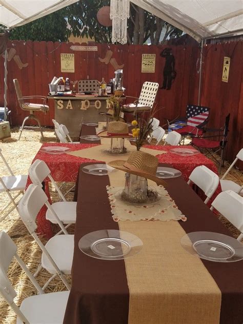 Western Theme BBQ in 2024 | Western theme party, Western theme party