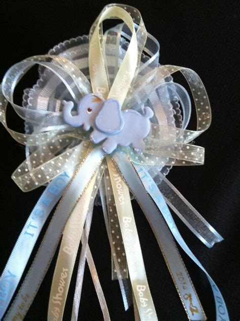 Blue Elephant Mommy To Be Corsage Elephant By Partyfavorsmiami