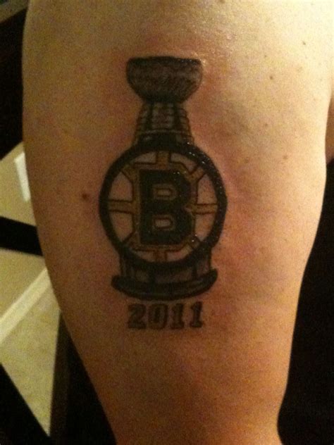 Boston Bruins Tattoo I Did For My Father In Law Mary Tattoo Tattoos