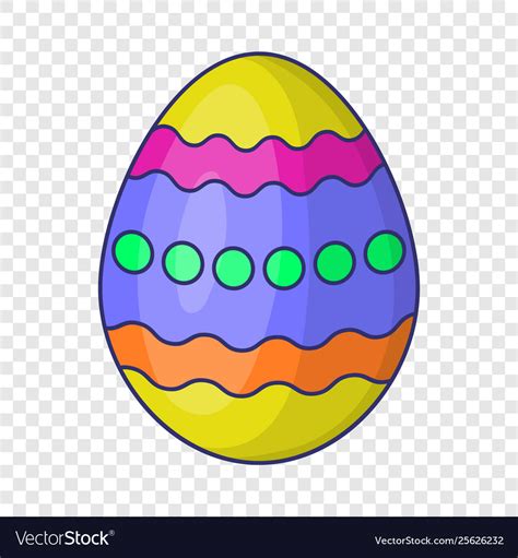 Easter Egg Icon Cartoon Style Royalty Free Vector Image