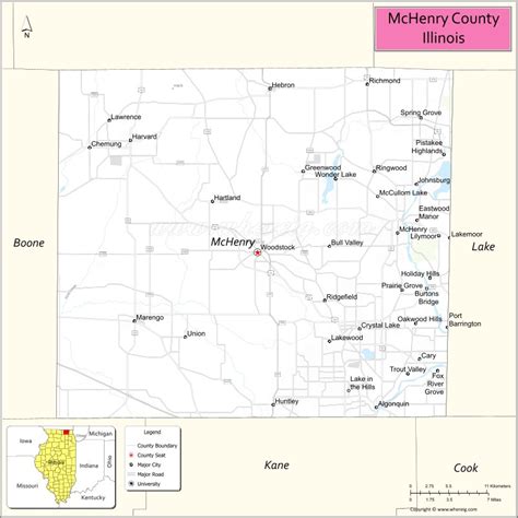 Map Of Mchenry County Illinois