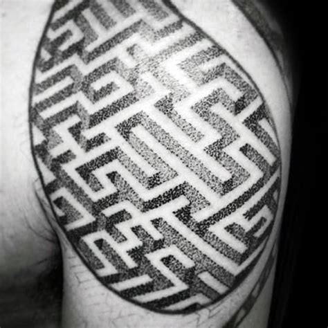 Finally there is the spiral design, which includes lines that swirl around and spiral in a way that rarely varies, and usually flows together nicely. 70 Maze Tattoo Designs For Men - Geometric Puzzle Ink Ideas
