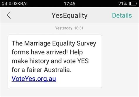 Dont Be Distracted By An Sms In The Same Sex Marriage Survey Debate