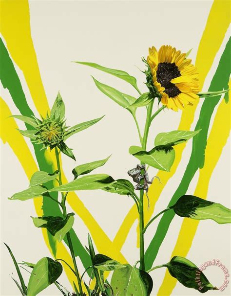 Alexis Rockman Sunflowers Painting Sunflowers Print For Sale