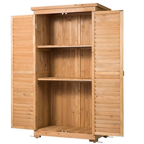 Good Life Outdoor Garden Wooden Storage Cabinet Furniture Waterproof