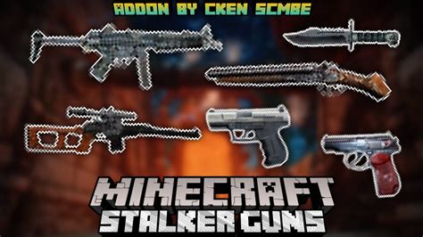 Guns Mod Minecraft Bedrock 120 Stalker Guns Add On More Guns And