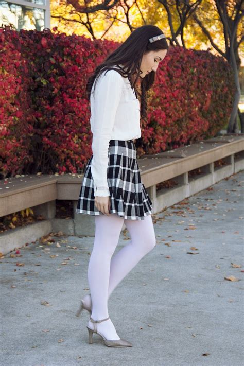 Colored Tights Outfit White Tights Fashion Tights