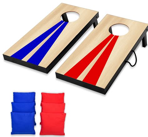 American Cornhole Associations Portable Bean Bag Toss Kit With Wooden