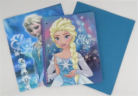 Buy Disney Frozen Notebook With A Portfolio Folder And A Blue Staples Folder Elsa In Cheap
