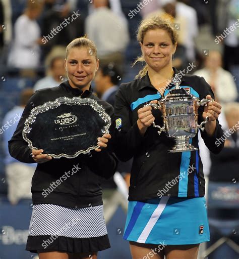 Kim Clijsters Belgium Holds Championship Trophy Editorial Stock Photo