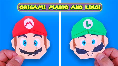 Origami Mario And Luigi Cool Super Mario Paper Crafts Diy How To Make