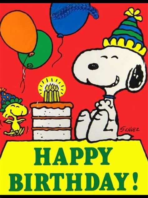 Pin By Carole Ann Stauffer On Greetings Snoopy Birthday Peanuts
