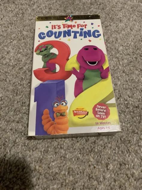 Barney Its Time For Counting Classic Collection Vhs Sing Along Songs