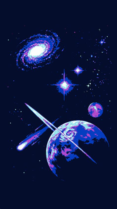 Pixel Space Wallpapers Top Free Pixel Space Backgrounds Wallpaperaccess